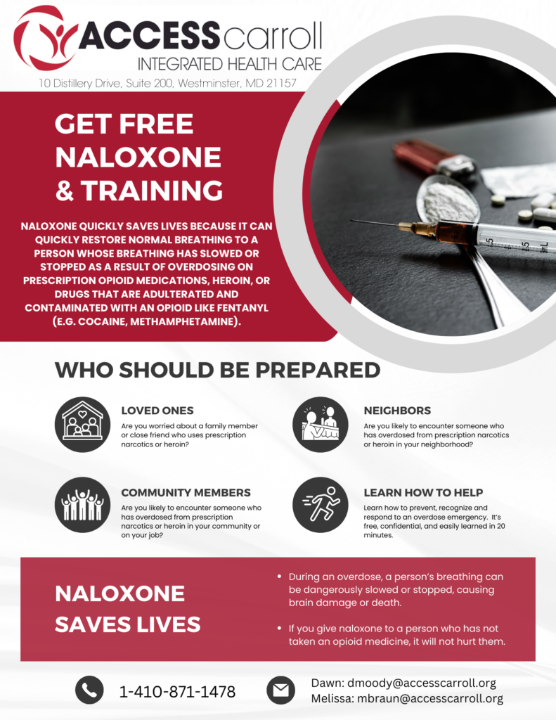 Free Naloxone Training Available at Access Carroll